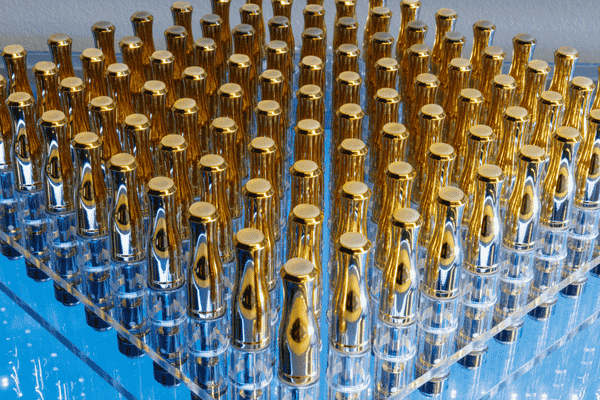 Rosin cartridges preparing for filling