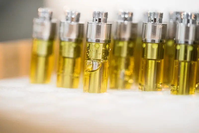 A selection of THC live resin cartridges